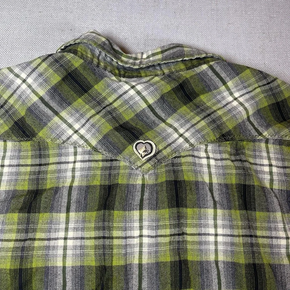 Kuhl Pearl Snap Sheridan Shirt Womens‎ XL Plaid Long Sleeve Western Top Outdoors - Picture 13 of 13